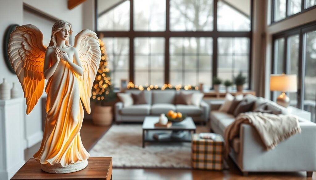 angel statue for living room