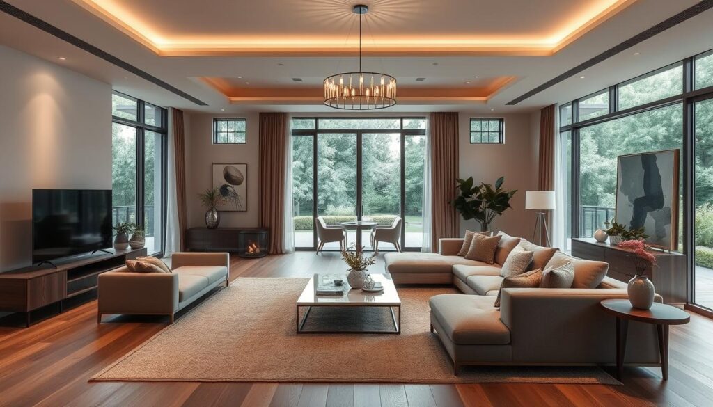 open concept living room design