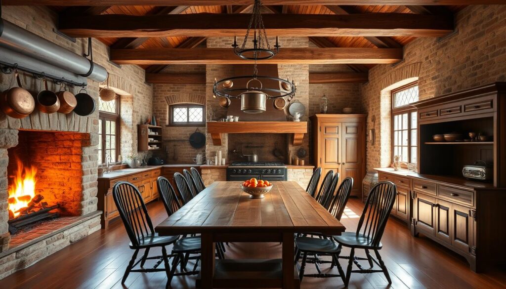 colonial kitchen design features