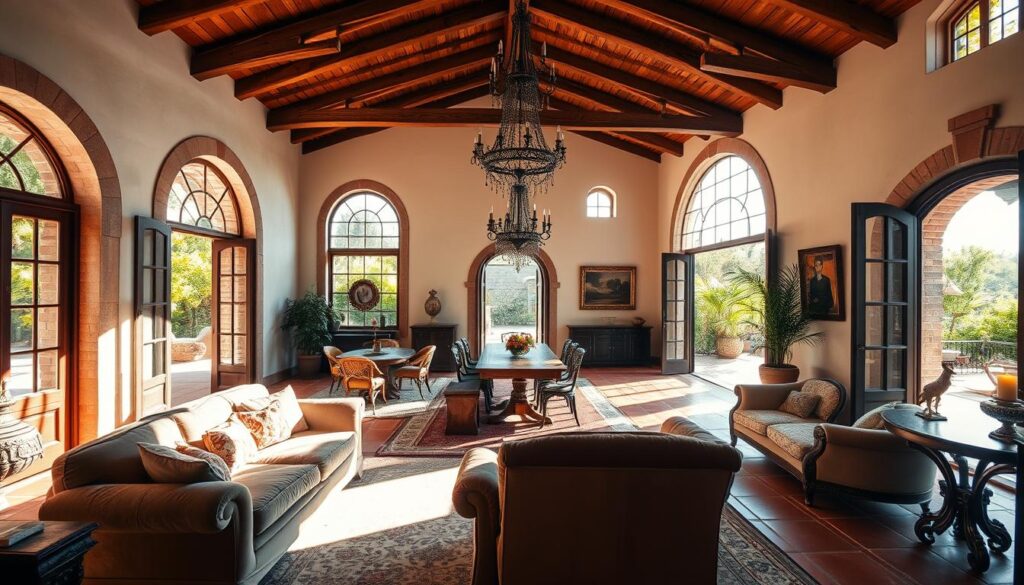 hacienda style interiors