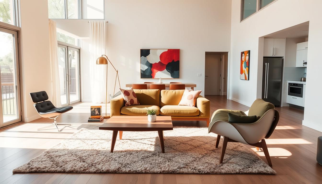 mid century modern homes interior