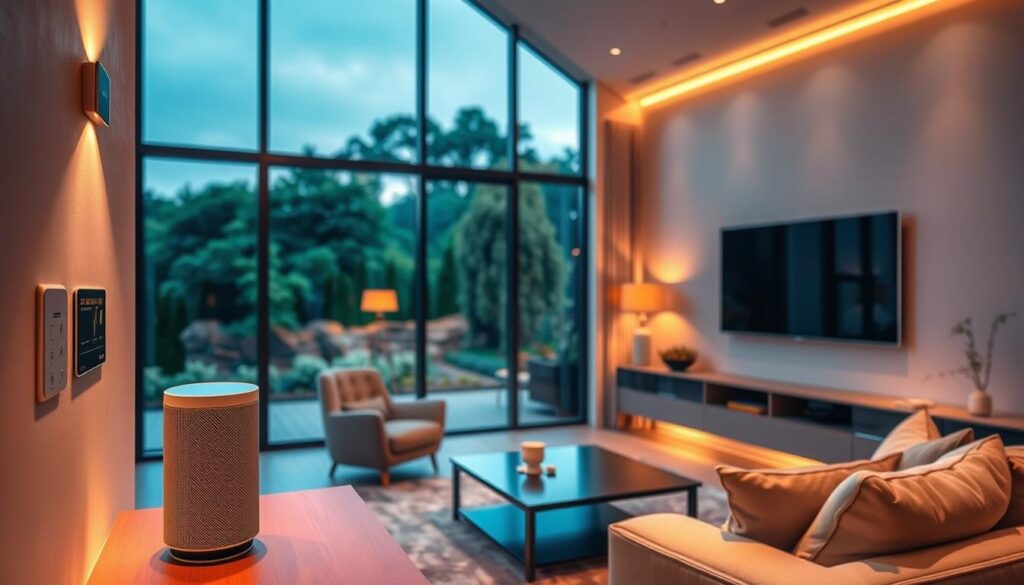 smart home features in living room design